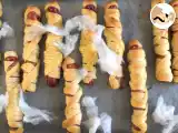 Receta Salchichas momia para halloween