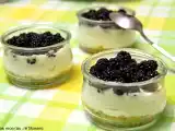 Receta Vasitos de crema de queso con moras