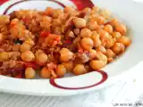 Receta Garbanzos con jamón y chorizo