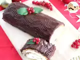 Receta Tronco de navidad relleno de chantilly