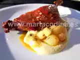 Receta Confit de pato con mayonesa de naranja (especial navidad)