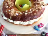 Receta Roscón de reyes relleno chantilly para navidad