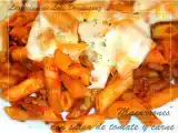 Receta Macarrones con salsa de tomate y carne