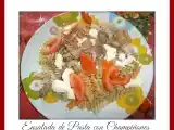 Receta Ensalada de pasta con champiñones
