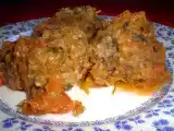Receta Albóndigas de berenjenas y salsa de tomate especiada