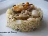 Receta Arroz integral con sepia y champiñones