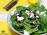 Receta Ensalada de espinacas con queso de cabra