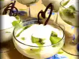 Receta Copas de kiwi y queso batido