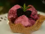 Receta Helado de yogur y moras