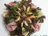 Receta Ensalada flor con lechuga de roble