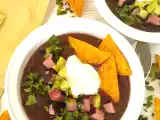 Receta Sopa tex-mex de judías negras