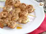 Receta Brochetas de gambas estilo chino