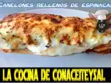 Receta Canelones rellenos de espinacas con brocoli