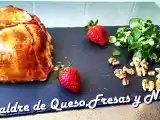Receta Hojaldre relleno de queso, fresas y nueces