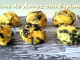 Receta Bolitas de arroz frito con espinacas