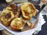 Receta Torrijas francesas, pan perdido con baguette