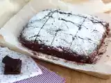 Receta Brownie vegano, sin huevo, sin lactosa