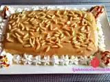 Receta Pastel de cuajada de galletas y piñones