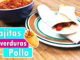 Receta Fajitas o burritos de pollo