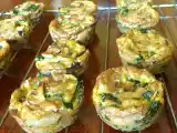 Receta Muffins de espinacas y champiñones