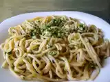 Receta Pasta con salsa de rúcula, albahaca y nueces