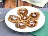 Receta Tostas pesto, parmesano y tomates secos