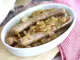 Receta Salchichas al vino blanco con cebolla
