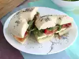 Receta Bagel italiano con pesto y mozzarella