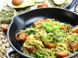 Receta Pasta con calabacin y salmon