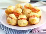 Receta Choux con salmón y queso