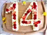 Receta Tarta de números (number cake)