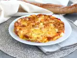 Receta Tortilla de patatas y queso al horno