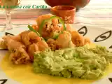 Receta Calamares fritos con crema de aguacate