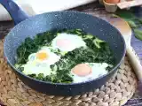 Receta Espinacas a la crema con huevos