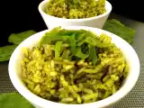Receta Arroz verde {con espinacas y cilantro}