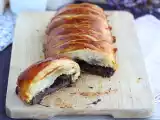 Receta Chocolate en hojaldre trenzado