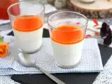 Receta Panna cotta con vainilla y coulis de albaricoque