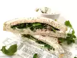 Receta Sándwich de rúcula y queso azul
