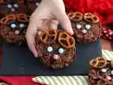 Receta Galletas rosas del desierto: renos de navidad