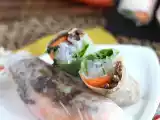 Receta Rollitos de primavera vietnamitas: ternera marinada