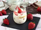 Receta Vasitos de tiramisú de fresa