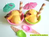 Receta Helado cremoso de piña y mango