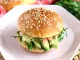 Receta Sándwich de gambas, aguacate y cilantro