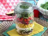 Receta Ensalada mexicana en tarro