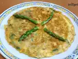 Receta Tortilla de espárragos trigueros con cebolla