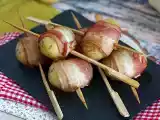 Receta Brochetas de patata y bacon ahumado