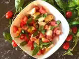 Receta Ensalada de verano con sandía, tomate y nectarina