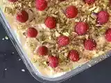 Receta Tiramisú sin gluten de pistacho y frambuesas