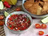 Receta Pico de gallo con totopos o nachos caseros