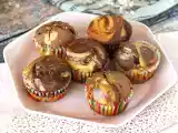 Receta Muffins marmolados, chocolate y vainilla